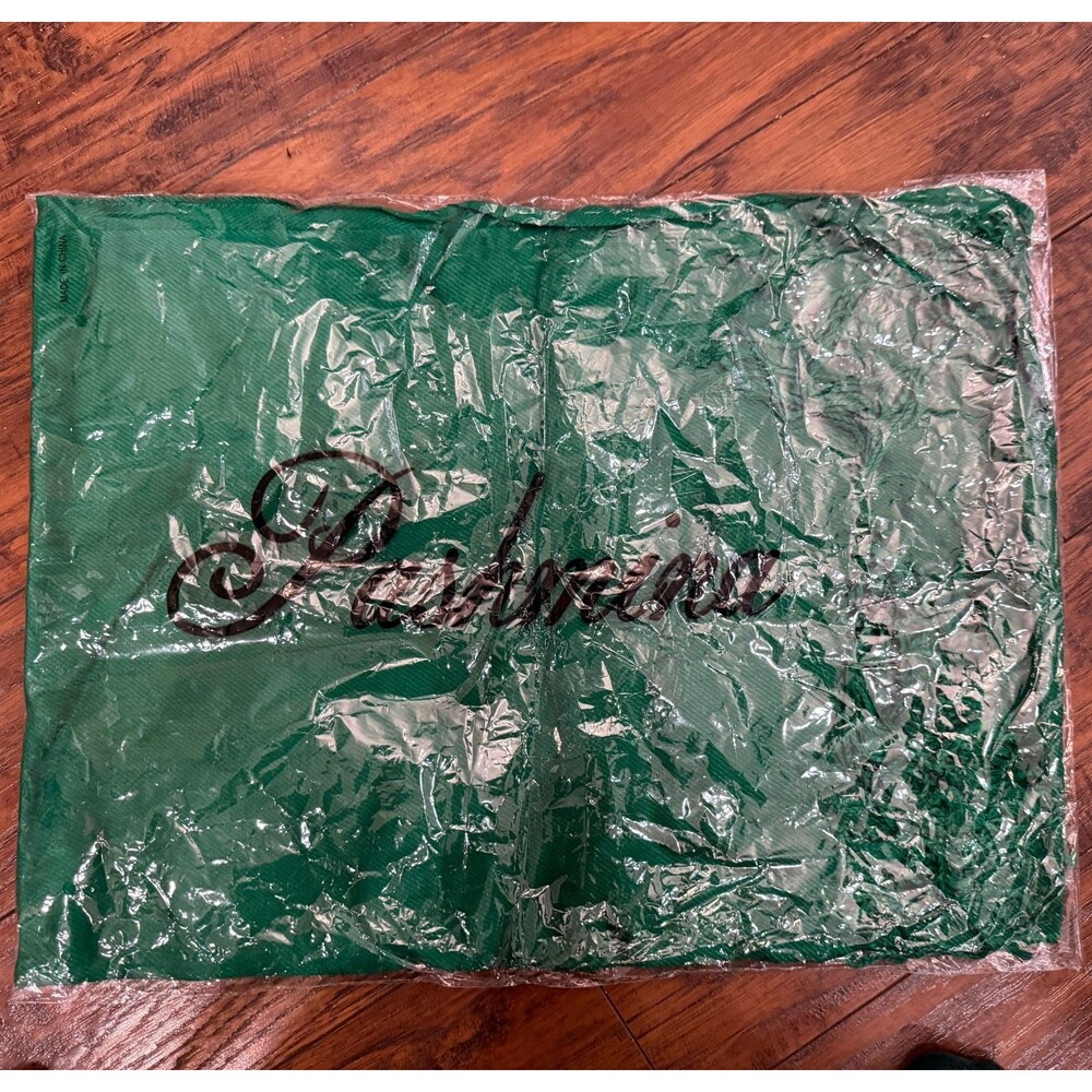 Deep Green Pashmina Scarf with Tassle Ends New in Bag - potentially vintage, NWT